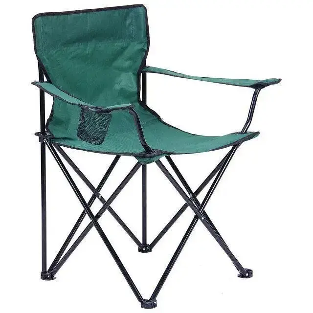 Крісло розкладне Supretto туристичне з підсклянником зелене (5046-10002) - фото 3