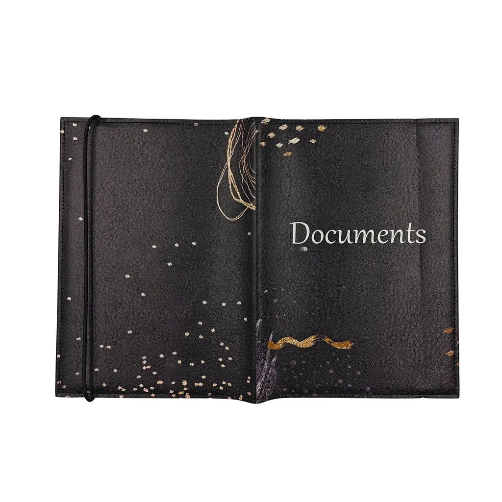 Органайзер для документів А5 чорний, папка Documents на гумці - фото 4