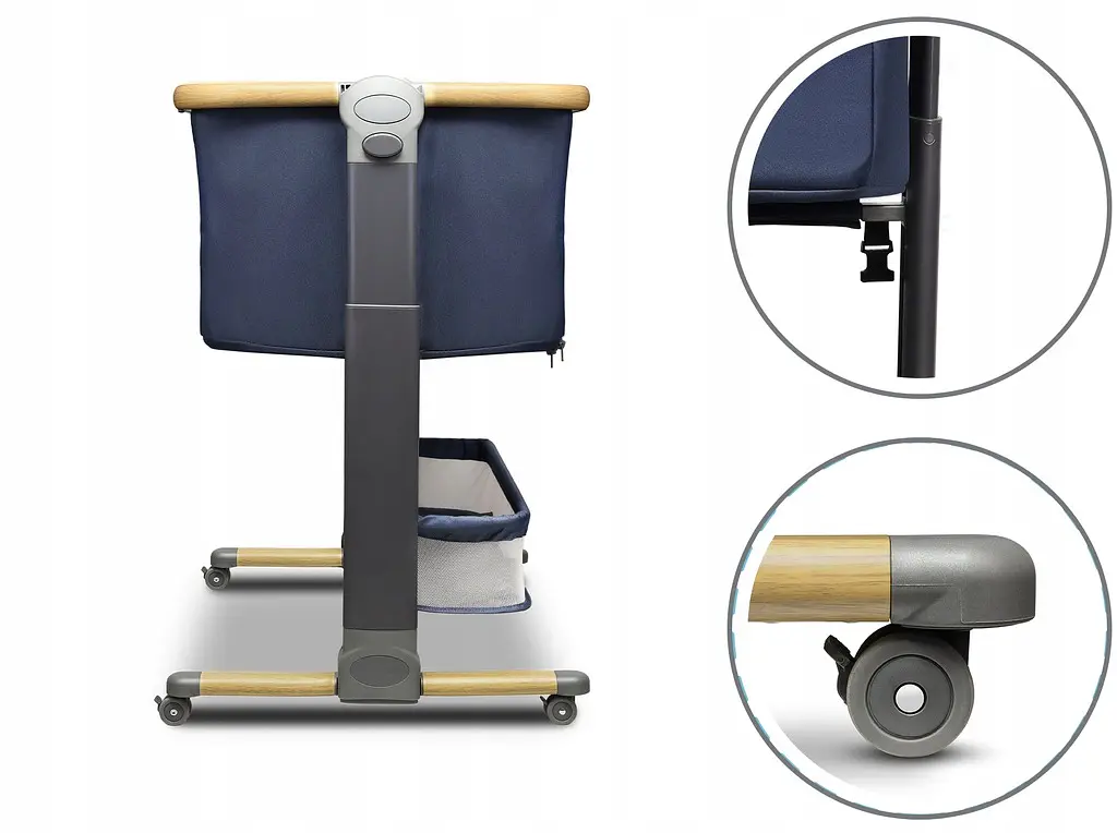 Детская кроватка 3 в 1 Lionelo Timon BLUE NAVY + матрас - фото 8