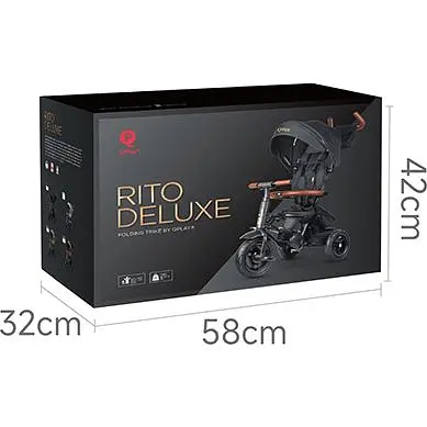 Велосипед складной трехколесный детский Qplay Rito Deluxe Brown (S380-17RitoDeluxeBrown) - фото 4