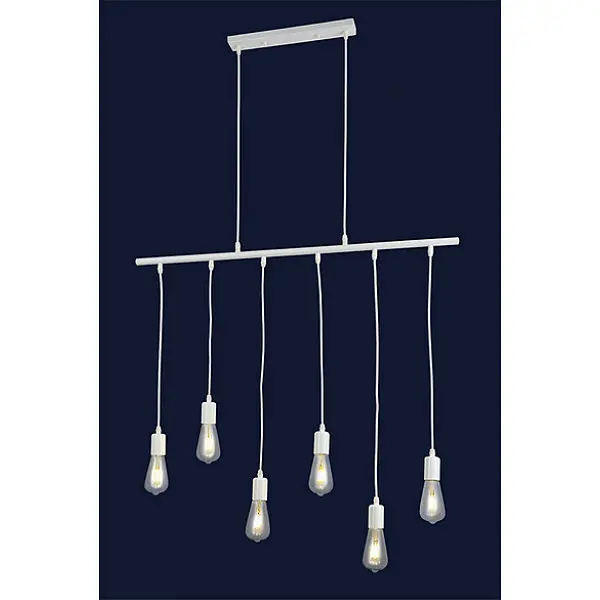Люстра світильник в стилі лофт Levistella 909XL1401-6 WH - фото 2
