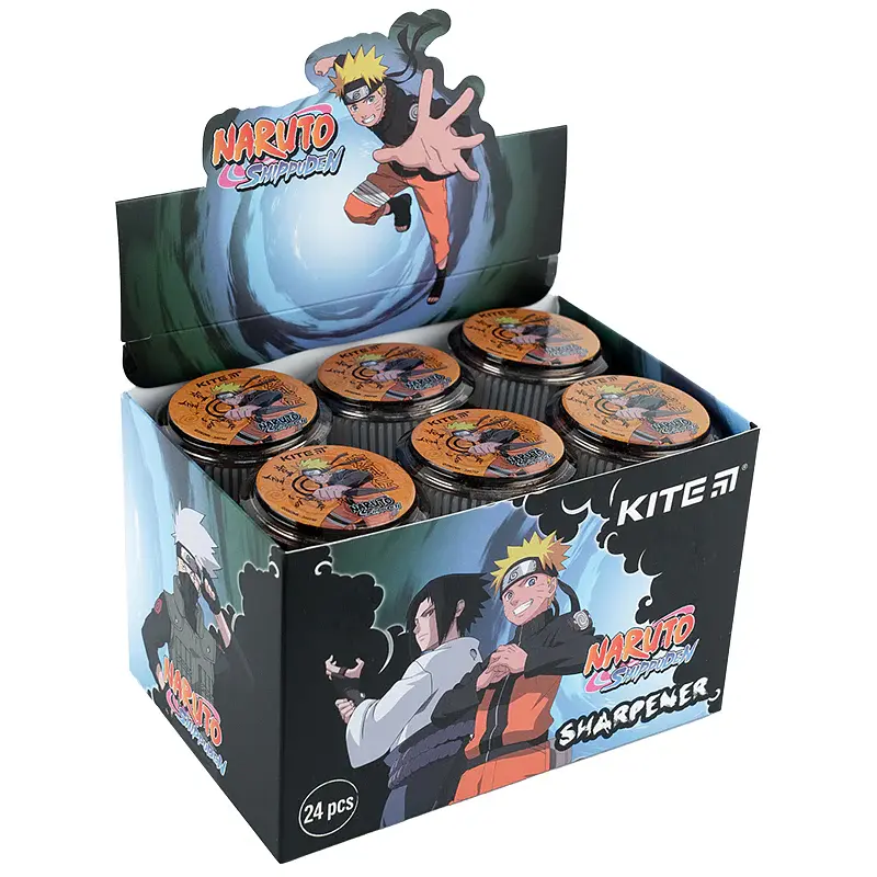 Точилка з контейнером Kite Naruto 24 шт. (NR23-117) - фото 2