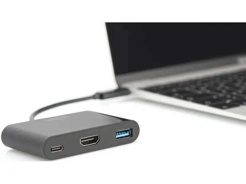 Адаптер Digitus USB-C – HDMA 2xUSB (DA-70855) - фото 5