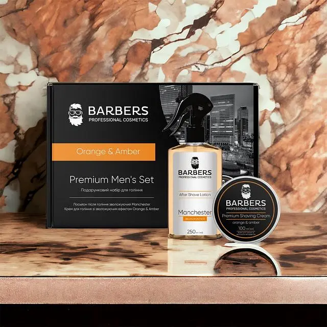 Подарунковий набір для гоління Orange & Amber Barbers - фото 6