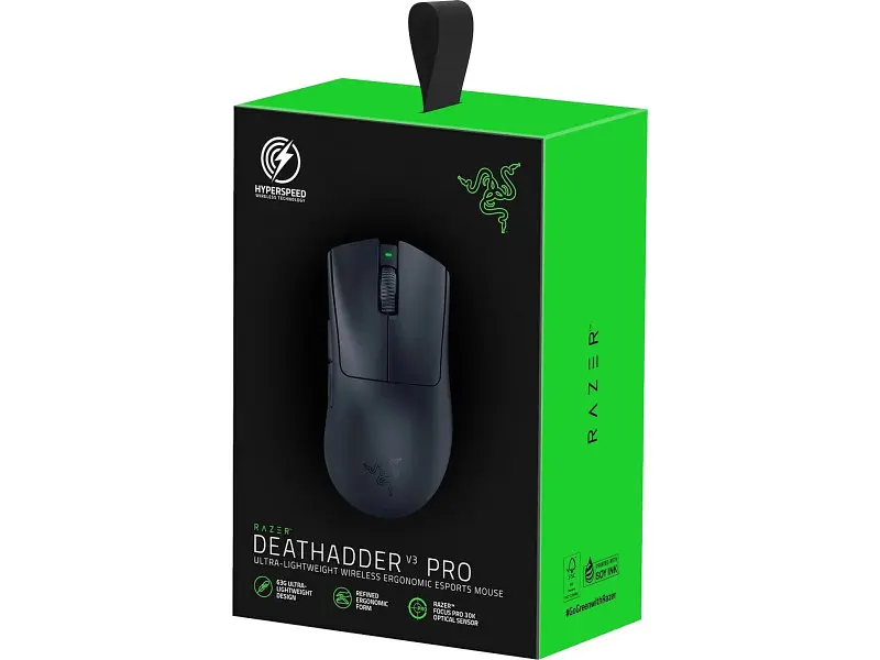Миша Razer DeathAdder V3 PRO Wireless & Mouse Dock Black (RZ01-04630300-R3WL) - фото 7