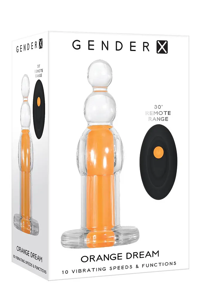 Анальная пробка Gender X Electric 12 см (оранжевый) - фото 5