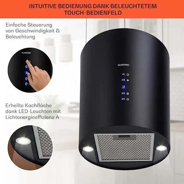 Острівна витяжка Klarstein Barett Island (10032303) - фото 4