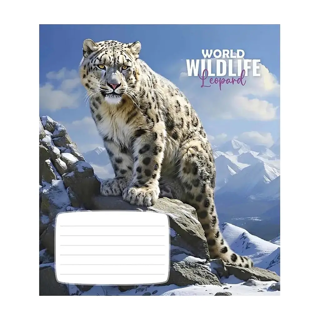 Зошит Школярик Wildlife 12 аркушів клітинка (012-3679K), в асортименті - фото 3