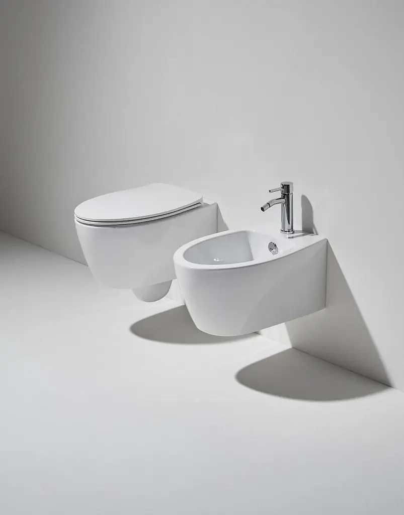 Унітаз підвісний Simas Lft Spazio з кришкою soft-close LFT18-F85-LFT006 Glossy white, Білий - фото 2
