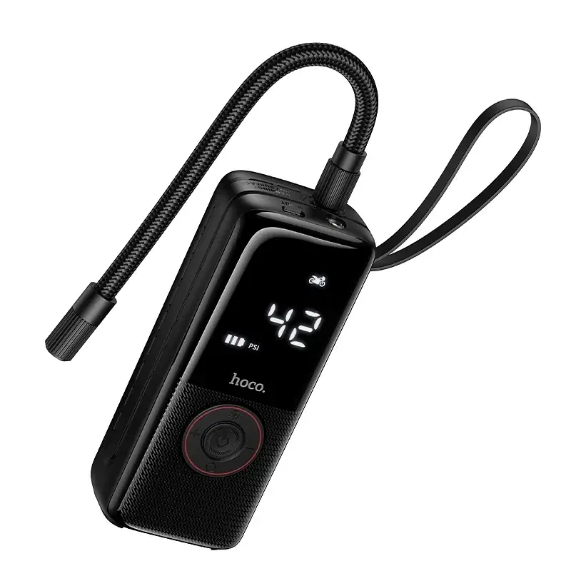 Автокомпресор HOCO ZP18 Enlighten Black 6942007673303 - фото 4