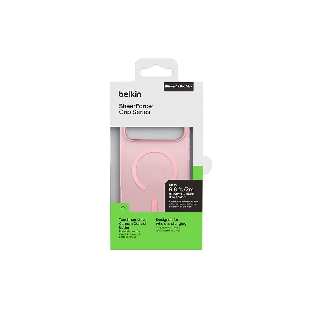 Чехол Belkin для iPhone 17 Pro Max, Magnetic Protective Grip, Pink teh0019345 - фото 8