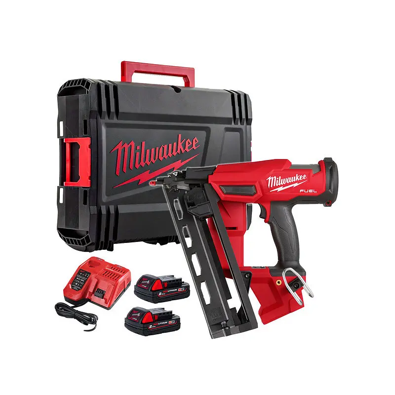 Пістолет цвяхозабивний акумуляторний безщітковий MILWAUKEE, M18 FN16GA-202X (зарядний пристрій M12-18 FC, 2 акумулятори М18 В2 2 - фото 2