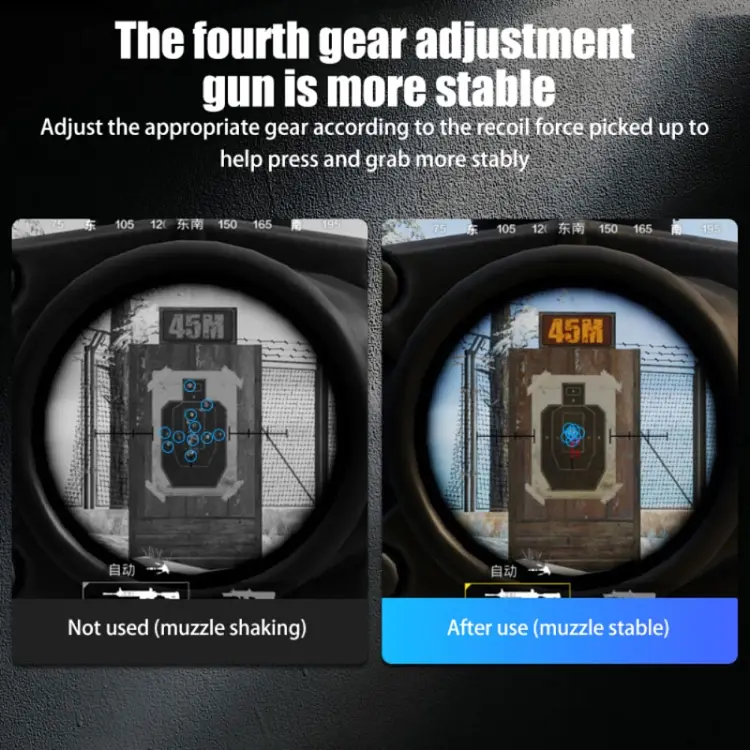 Ігровий макросный тригер зовнішній джойстик для телефону смартфона Memo AK02 ігрові кнопки Black (18541) - фото 6