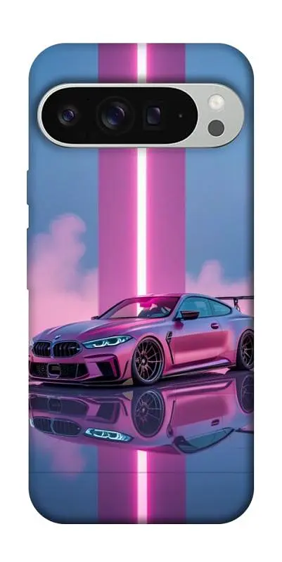 TPU чохол Demsky Pink neon car для Google Pixel 9 Pro XL