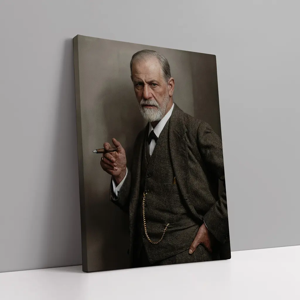 Інтер'єрна картина Зигмунд Фрейд, Sigismund Freud, психоаналітика, психіатрія, 60×43 см (id7249) - фото 2
