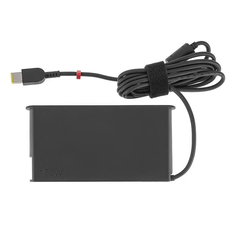 Блок живлення для ноутбука LENOVO 20V 8.5A 170W USB+pin (Square 5 Pin DC Plug) чорний SLIM OVALE - фото 3