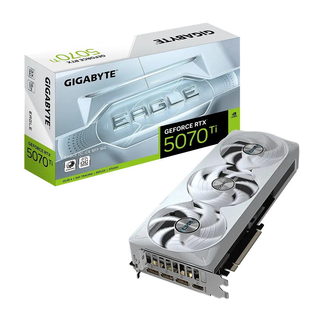 Відеокарта GeForce RTX 5070 Ti 16GB Gigabyte 5070 Eagle ICE OC SFF (GV-N507TEAGLEOC ICE-16GD) - фото 3