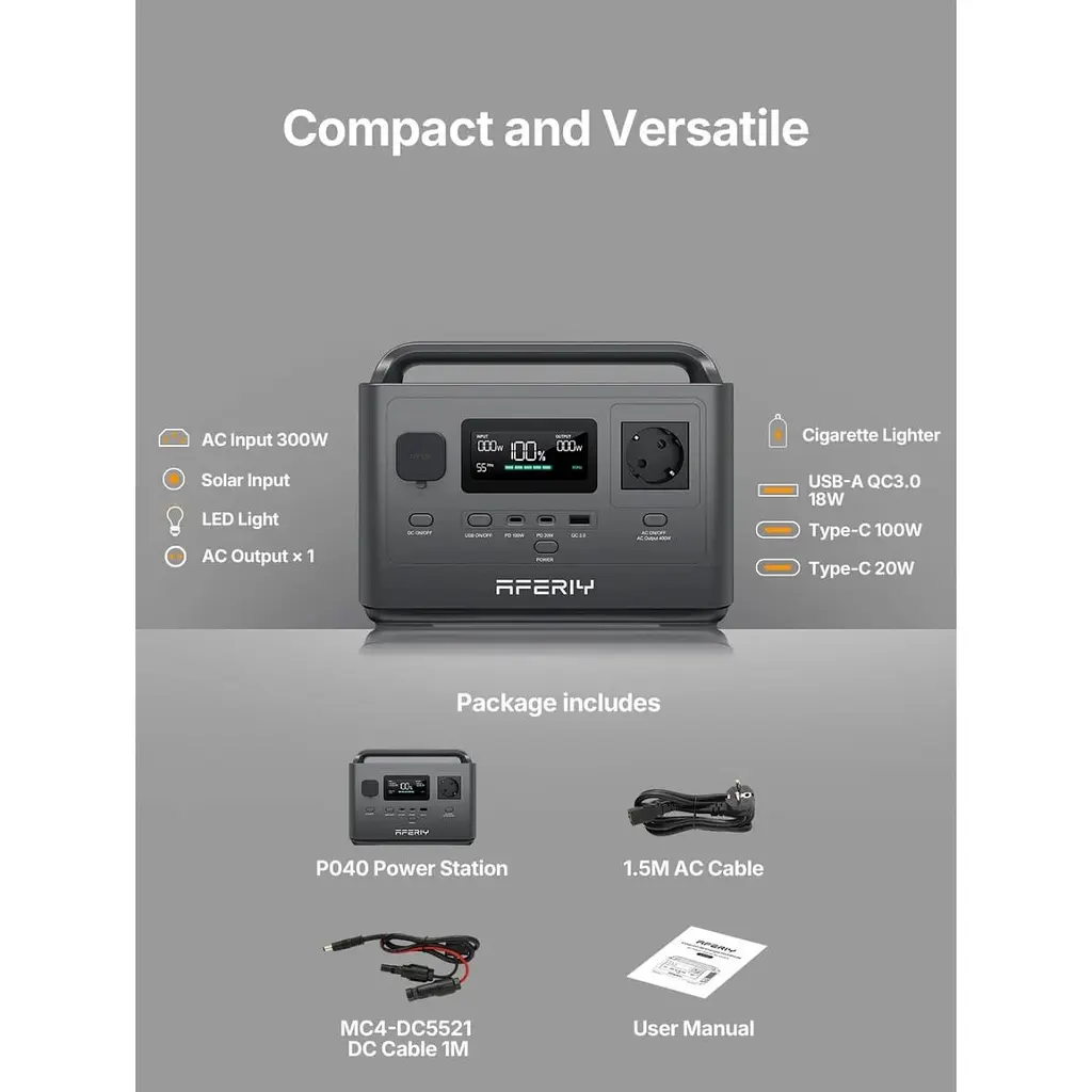 Зарядна станція Aferiy Nomad400 (AF-P040) [177134] - фото 7