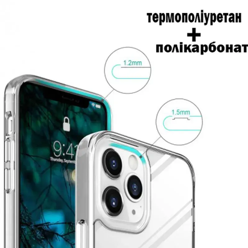 Чохол до мобільного телефона BeCover Space Case Apple iPhone 13 Pro Transparancy (707796) - фото 3