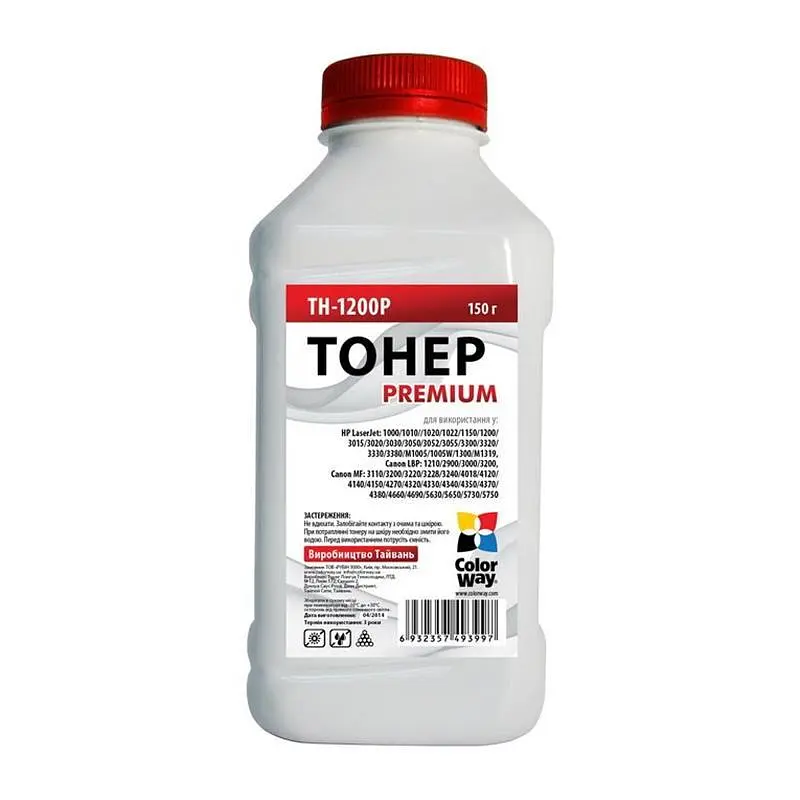 Тонер ColorWay (TH-1200P) HP LJ 1200 Premium 150 г