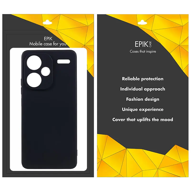 Чехол TPU Epik Black Full Camera для Xiaomi Redmi Note 13 Pro+ - фото 4