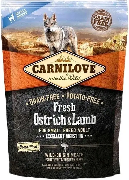 Сухий корм для активних собак Carnilove Active з ягням та диким кабаном 1.5 кг