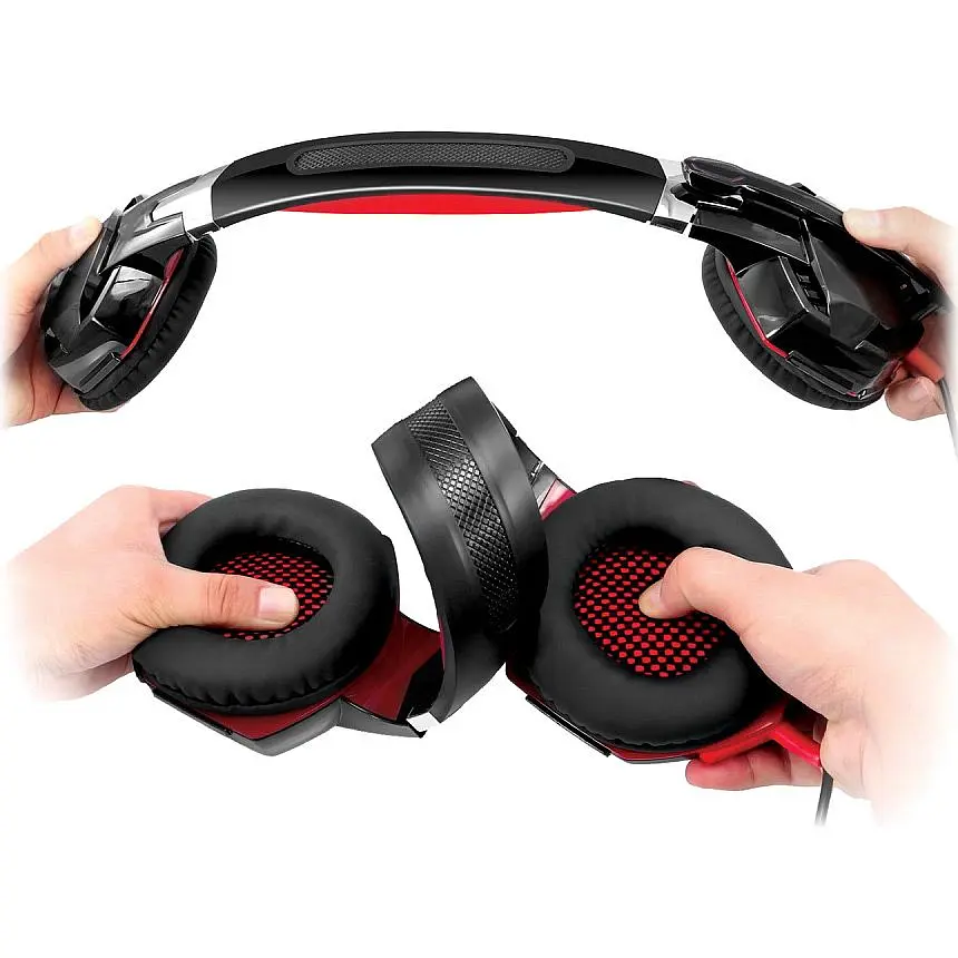 Ігрові навушники REAL-EL GDX-8000 Vibration Surround 7.1 Backlit Black/Red (EL124100017) [112567] - фото 6