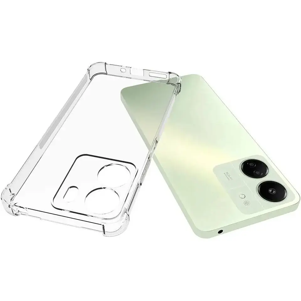 Чехол GETMAN Full Camera Case для Xiaomi Redmi 13C / Poco C65 Transparent [117303] - фото 5