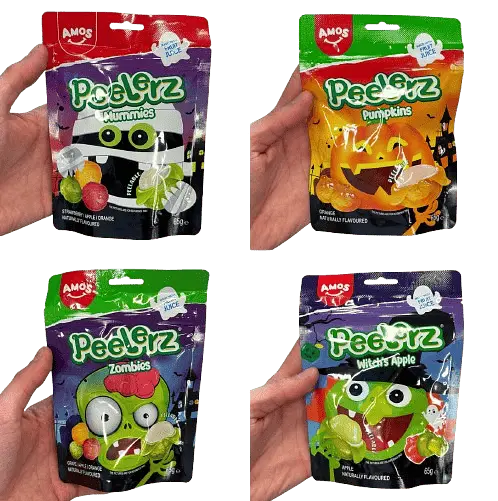Желейні цукерки Amos Peelerz Gummy Witch Apple 65г - фото 2