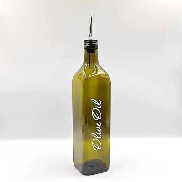 Набір скляних пляшок для олії та оцту 2 шт. з дозатором 750 мл (англ.) - фото 5