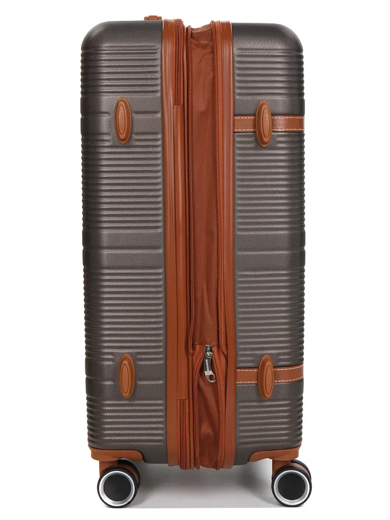 Валіза середня M ABS-пластик Worldline Airtex 629 67×45×27см 74л Коричнева - фото 7