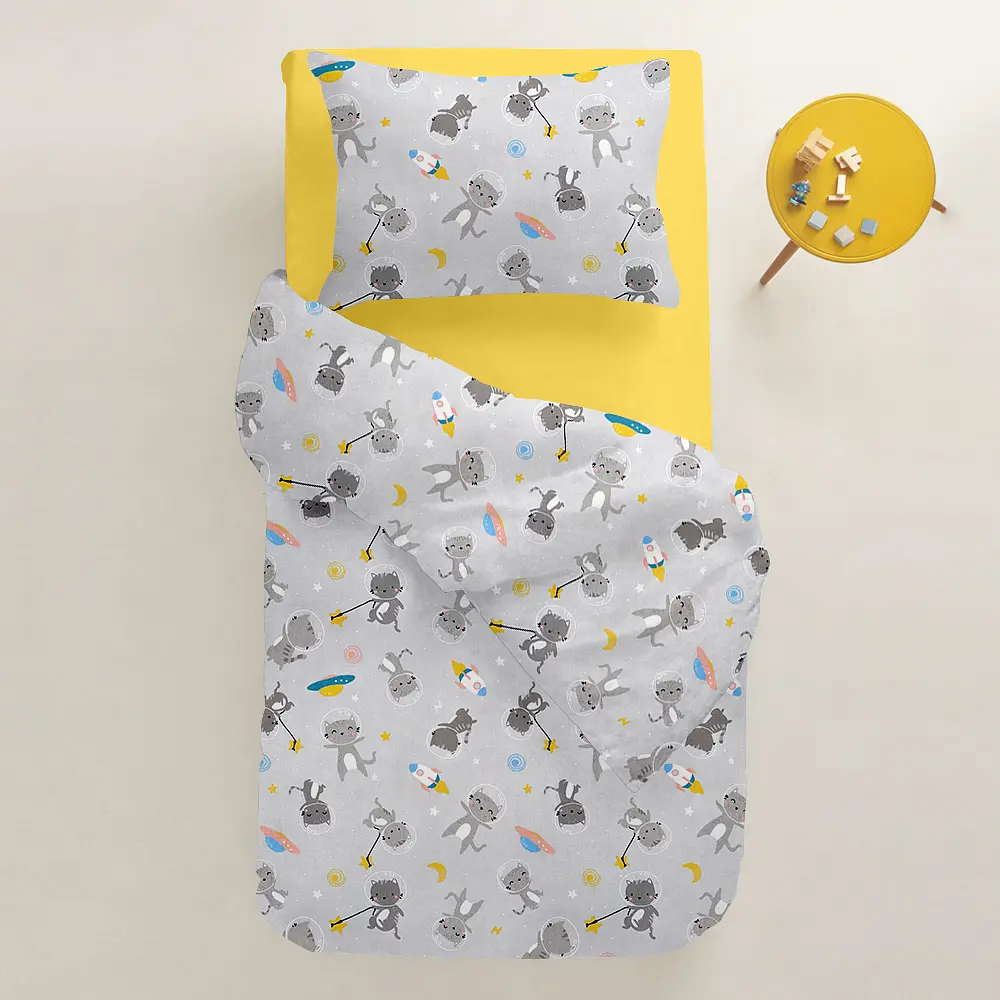 Дитяча постіль без простирадла CATS ASTRONAUTS COSAS (4822052109533) - фото 2