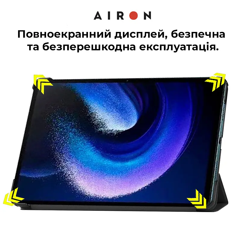 Чехол AIRON Premium для Xiaomi Pad 6/6 Pro 11'' 2023 с защитной пленкой и салфеткой Black - фото 6