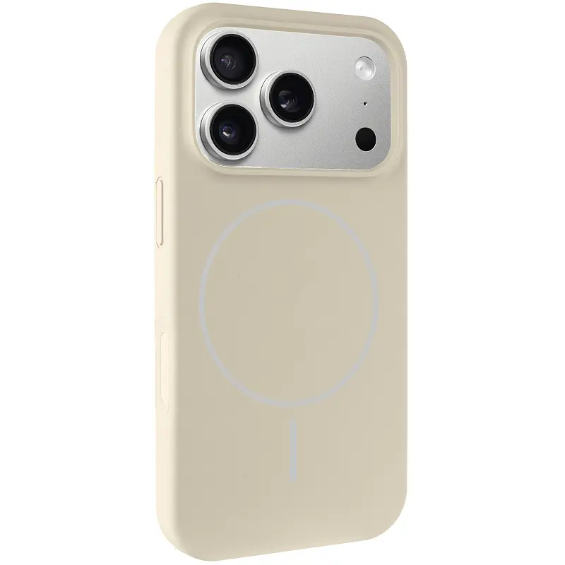 Чохол Epik Silk Full Protective (AA) NO LOGO with Magnetic Fit для Apple iPhone 17 Pro / 18 Pro (6.3") Бежевий / Antique White