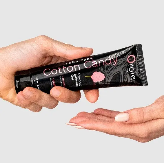 Оральний лубрикант Orgie Lube Tube Cotton Candy - зі смаком цукрової вати, 100 мл - фото 4