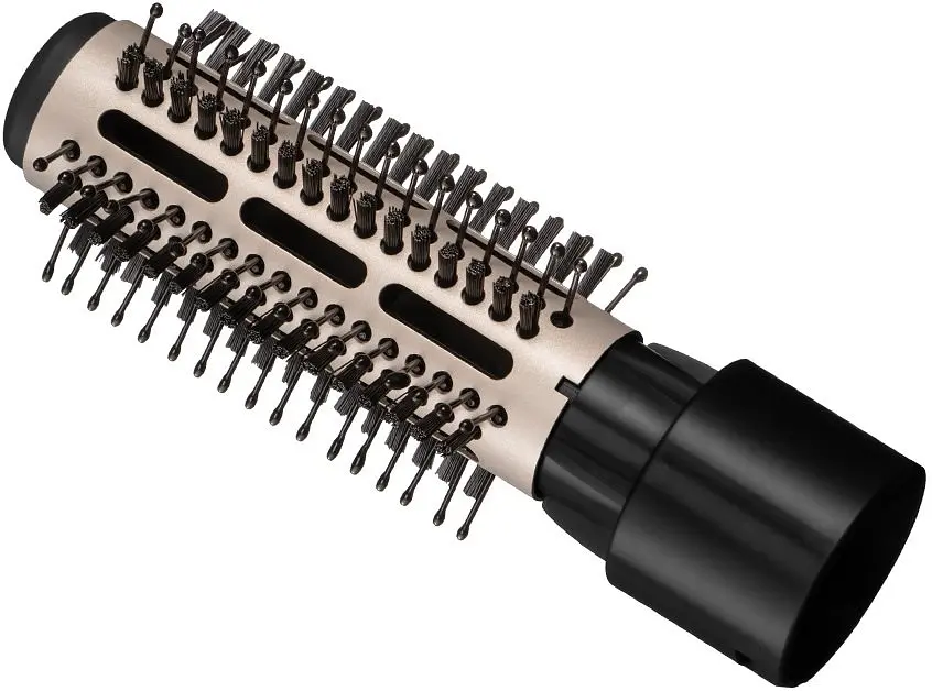 Фен-щетка Remington Coconut Smooth, 1000Вт, 2 режима, ионизация, холодный обдув, 2 насадки, черно-розовый - фото 3