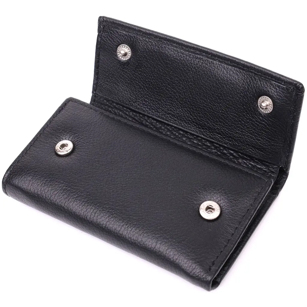 Містка ключниця з натуральної шкіри ST Leather 22477 чорна - фото 5