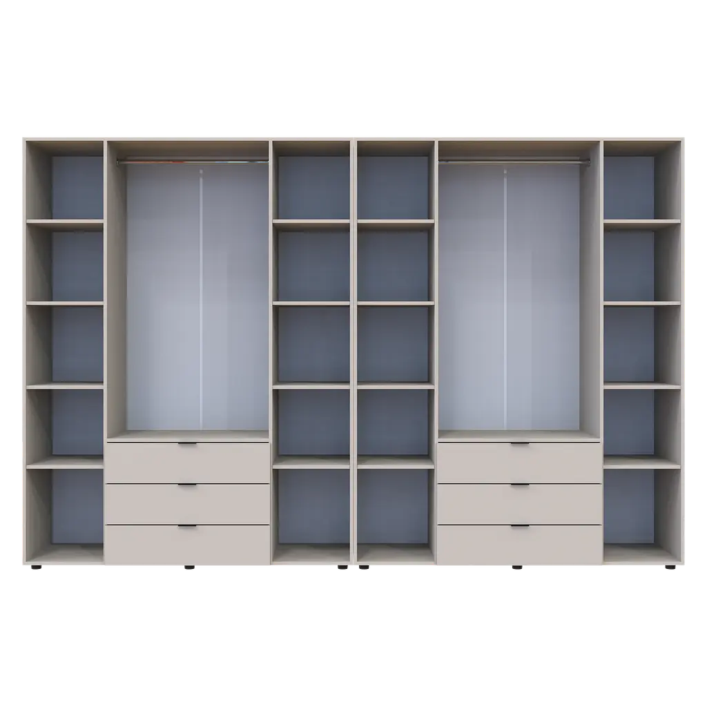 Шафа для одягу Doros Гелар комплект Кашемір 4+4 ДСП 310х49.5х203.4 (80737642) - фото 5