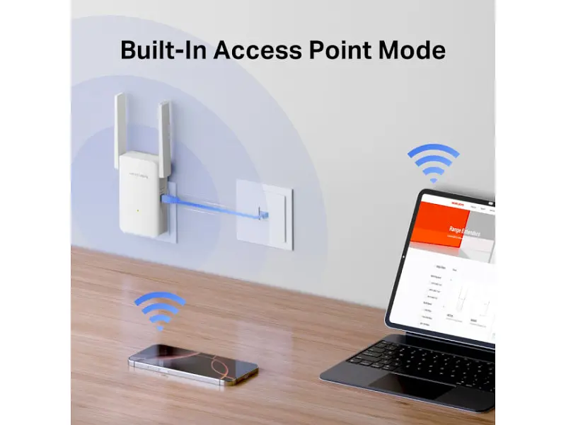 Повторювач Wi-Fi Mercusys ME80X - фото 6
