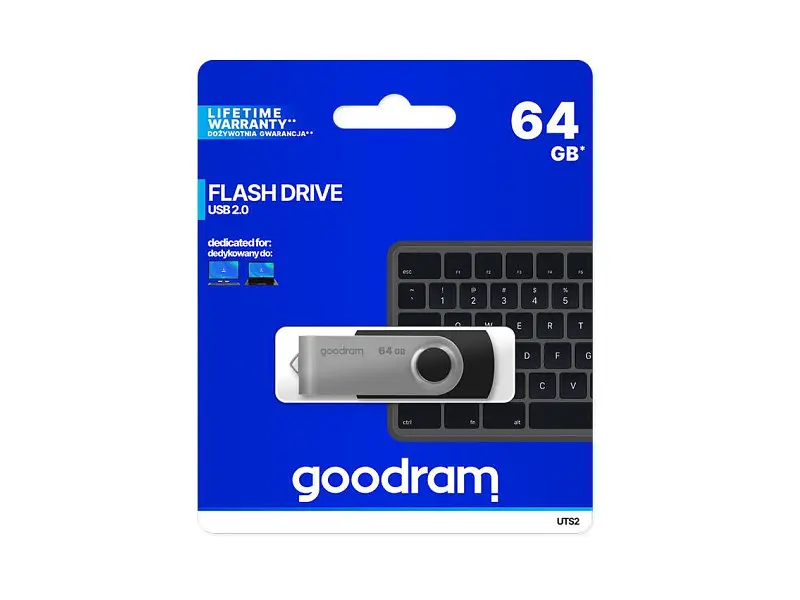 USB флеш накопичувач GOODRAM 64 GB Twister (PD64GH2GRTSKR9, UTS2-0640K0R11) - фото 2