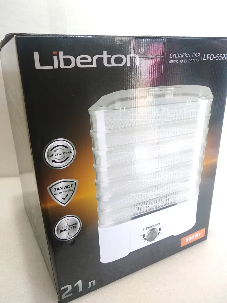 Сушка для овочів та фруктів Liberton LFD-5522 - фото 10