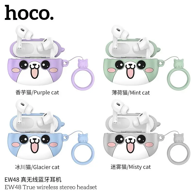 Наушники Hoco EW48 TWS |BT5.3, 30/300mAh, 4h| misty cat - фото 4