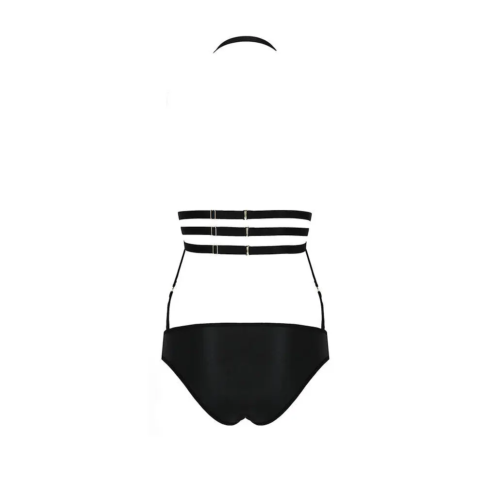 Боди монокини под латекс LAMIS Body black - Passion Exclusive L/XL - фото 6
