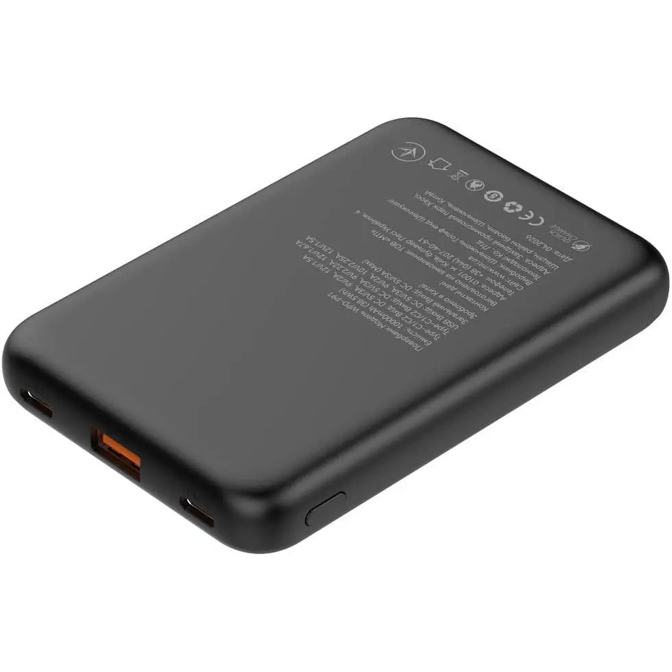 Павербанк ATRIA Black 10 000 mAh / 22.5 Вт (WPD-P91) - фото 5