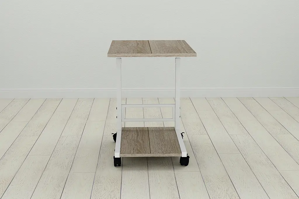 Стол приставной Ferrum-decor Френа 62x40x60 металл Белый ДСП Дуб Дуб Сонома Трюфель 16мм (FRD-102516) - фото 5