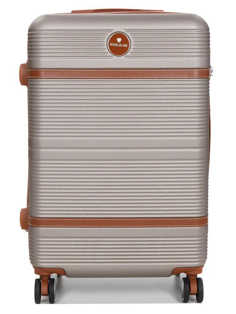 Валіза середня M ABS-пластик Worldline Airtex 629 67×45×27см 74л Шампань - фото 3