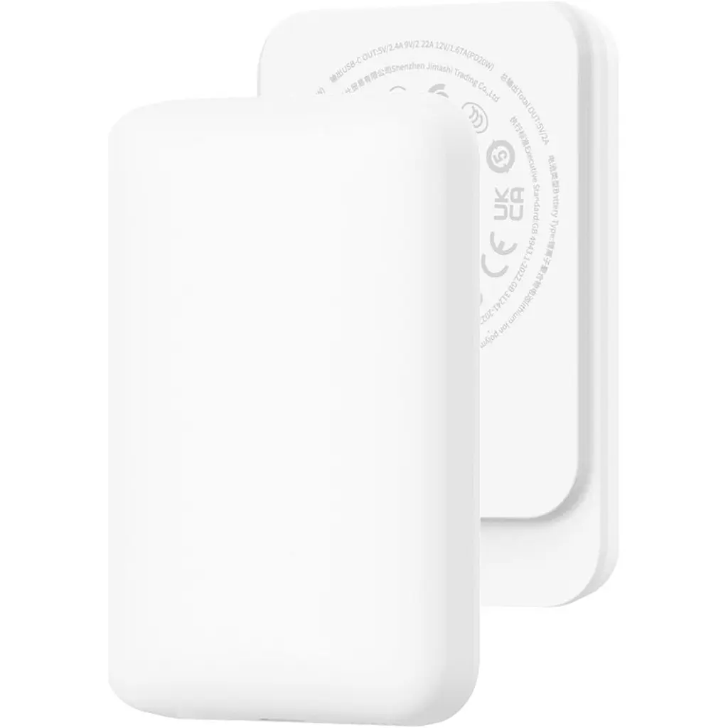 Зовнішній акумулятор WiWU Magnetic Wi-P037 5000mAh White [161225] - фото 2