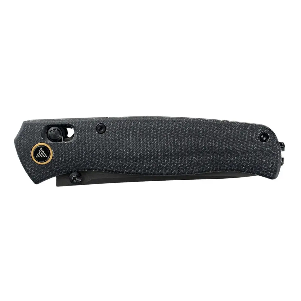 Ніж складаний туристичний SRM Medal 255L-MB3 (8.2 см) 140Cr / Micarta чорний - фото 8