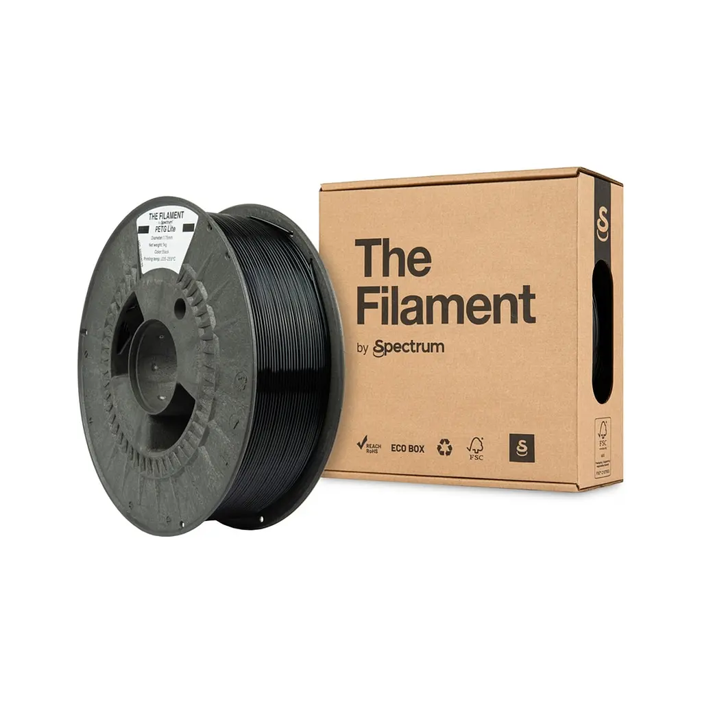 Пластик для 3D-принтера The Filament PETG Lite 1.75mm 1kg BLACK (TF-24245) - фото 3