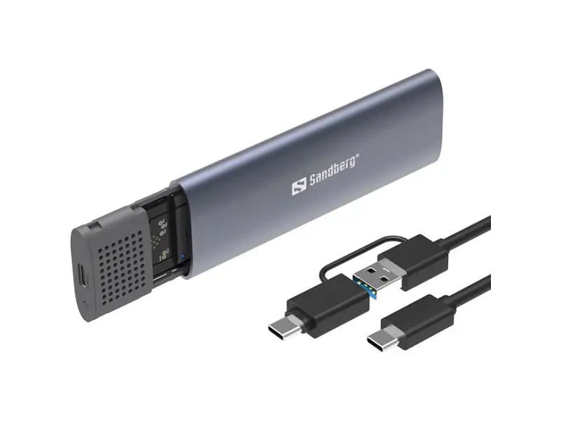 Кишеня зовнішня Sandberg NVMe PCIe M.2 to USB3.2 (136-39) - фото 2